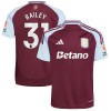 Camiseta de fútbol Aston Villa Bailey 31 Primera Equipación 2024-25 - Hombre